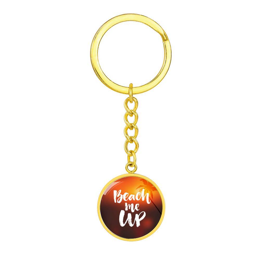 Beach Me Up Beachy Keychain - Cute Seashell Keyring for Women, Trendy Summer Accessories - Perfect for Beach Trips, Vacations & Gifts