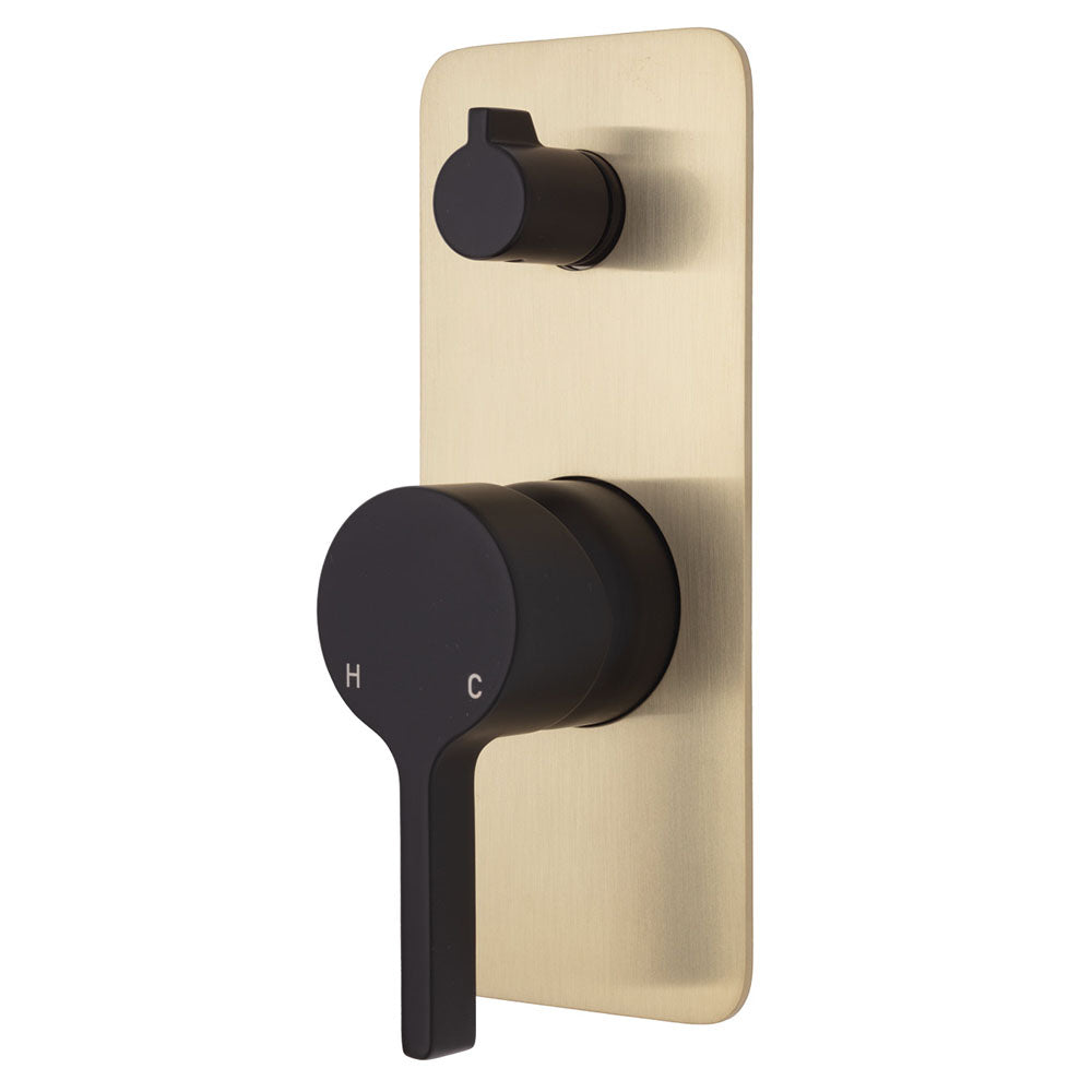 Matte Black / Urban Brass Backplate
