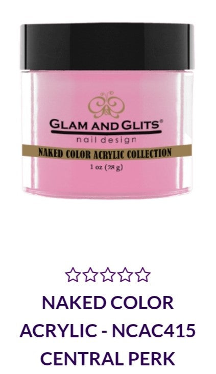 GLAM AND GLITS NAKED COLLECTIONS NCA415 1 oz CENTRAL PERK - Premium Nail Polish for Professional Salon & Home Manicure