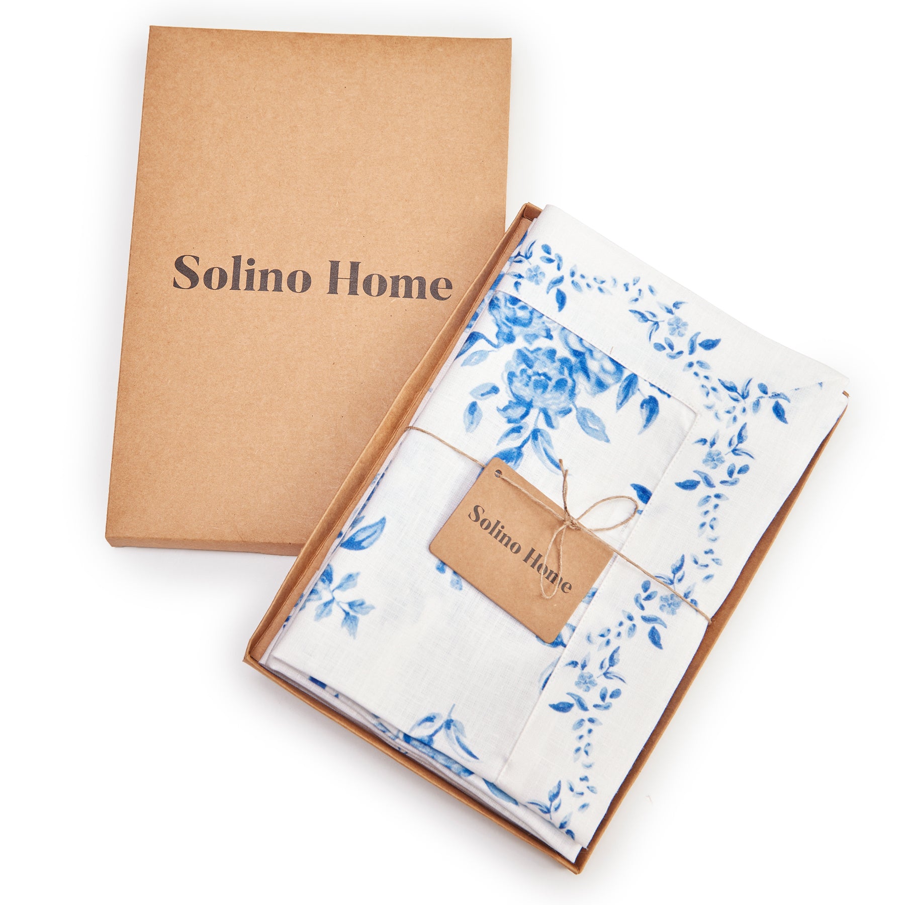 Jolie Fleur Floral Printed Napkins - Set of 4 Premium Cotton Dinner Napkins for Elegant Dining & Party Decor