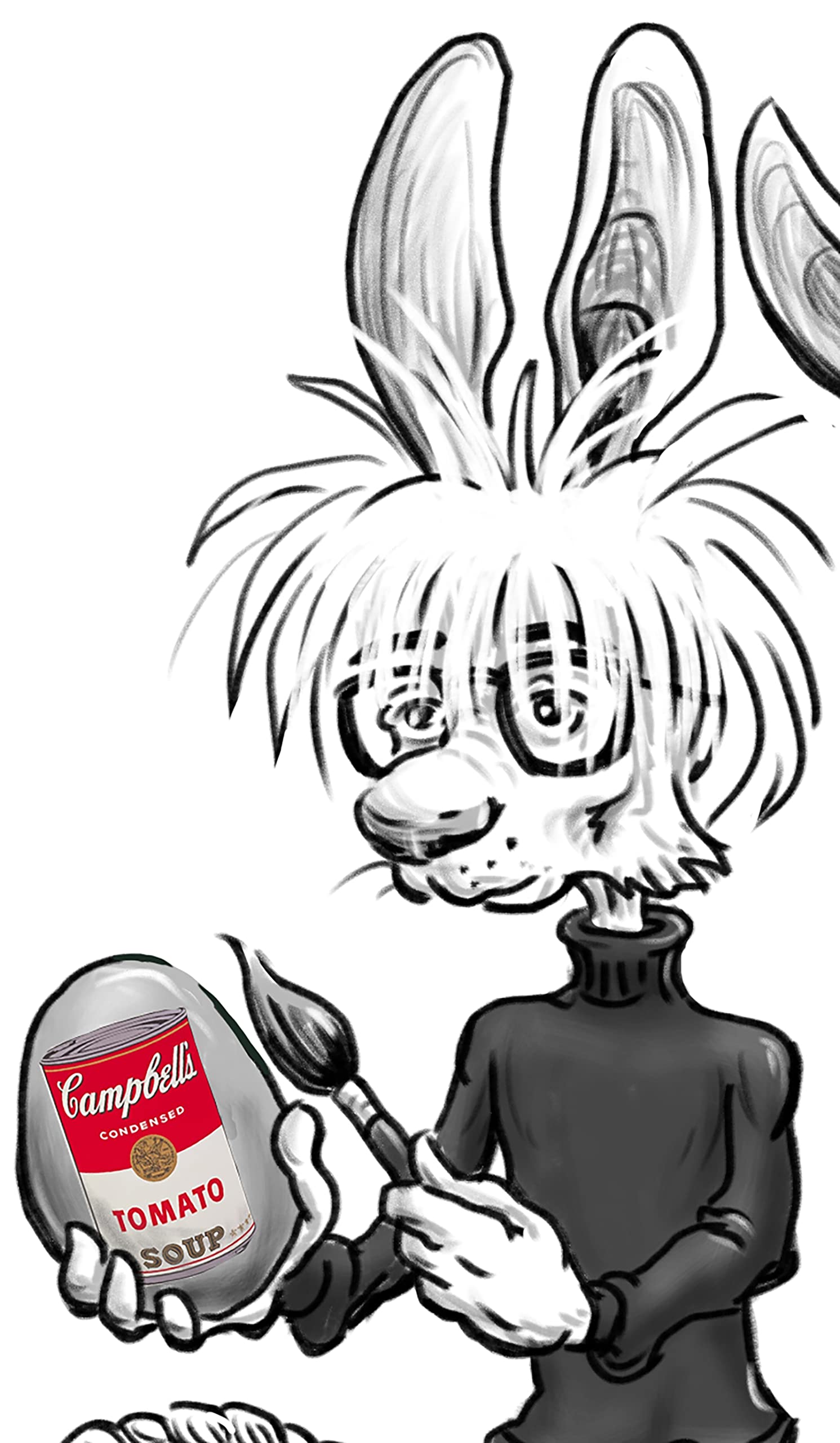 Easter Egg Artists Cartoon/Illustration - Hand-Signed Artwork with Mat & Quality Frame (Black) | Perfect for Home Decor, Easter Gifts & Art Collectors