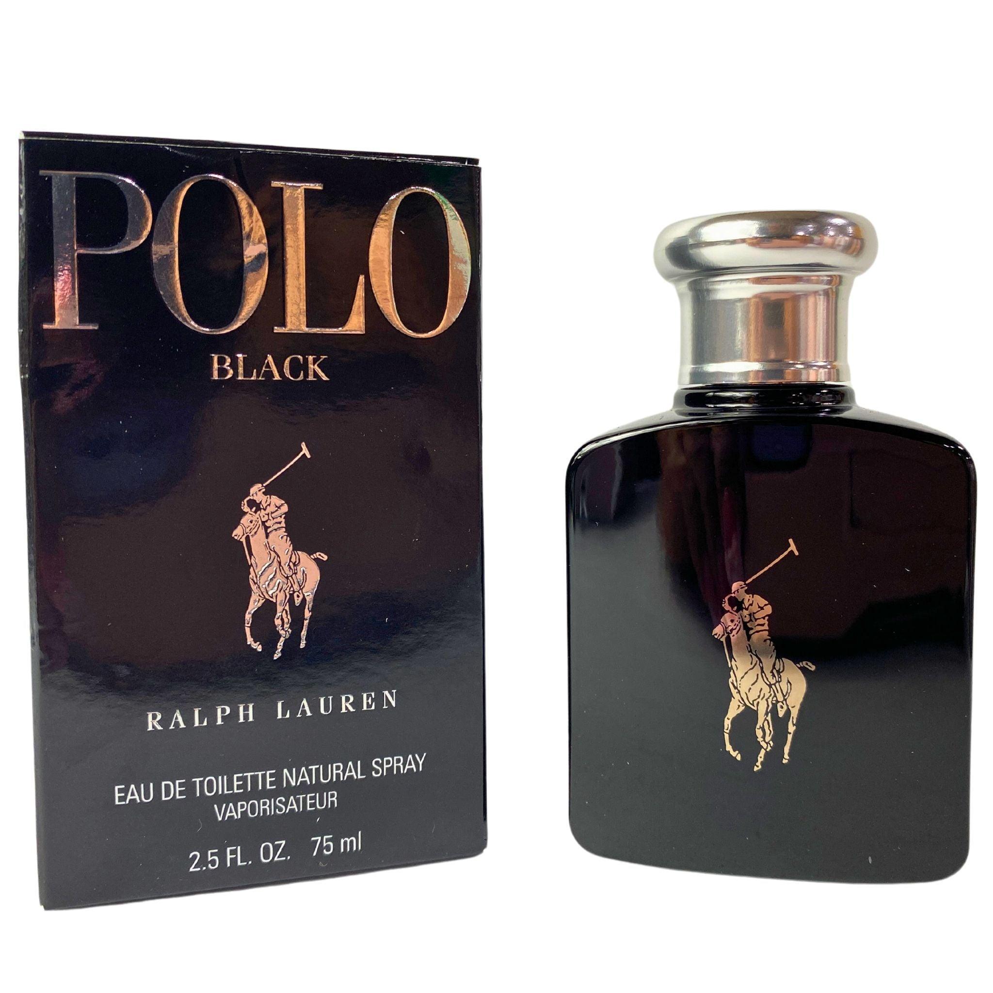 Ralph Lauren Polo Black Eau De Toilette for Men - 2.5 oz Natural Spray Cologne (40-Piece Bulk Pack) - Perfect for Gifts, Daily Wear & Special Occasions