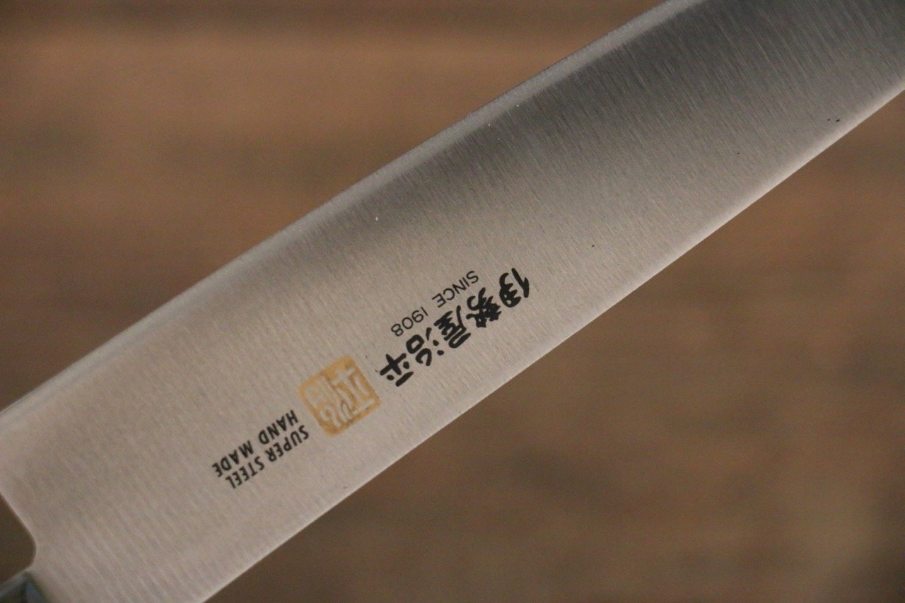 Iseya 150mm Molybdenum Petty Utility Knife with Black Pakka Wood Handle - Perfect for Slicing, Dicing, and Precision Cutting in Home Kitchens