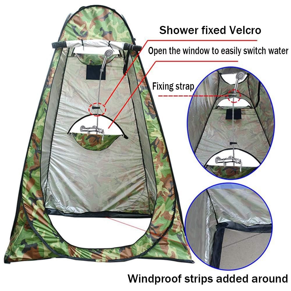 YZBEIMDAI Instant Pop Up Privacy Shelter Tent - Portable Outdoor Shower Tent, Camping Toilet & Changing Room with Carry Bag | Waterproof Rain Shelter for Beach, Camping, Hiking & Backpacking | Easy Setup Foldable Design for Outdoor Activities