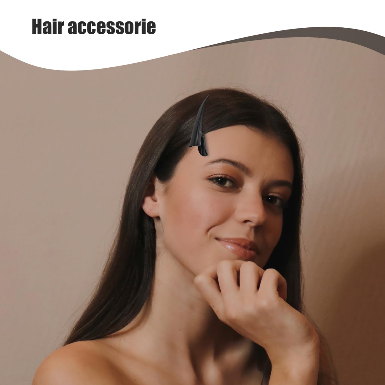 KALLORY 3pcs Alligator Hair Clips for Women - Metal Hair Barrettes for Girls, Styling & Party