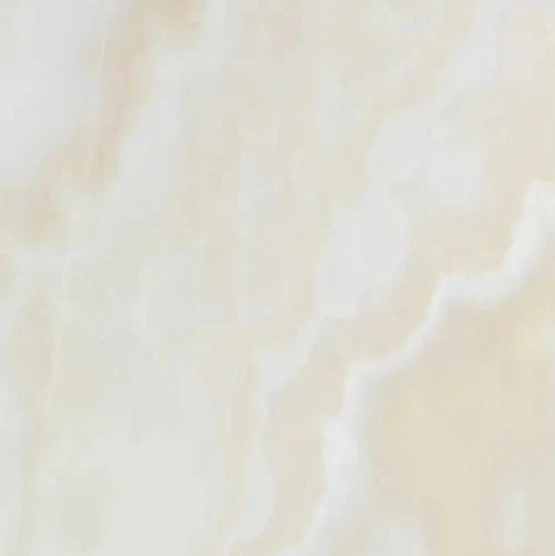Premium Vanilla Onyx 18x18 Polished Stone Tile - Elegant Natural Stone for Bathroom, Kitchen & Flooring Renovation