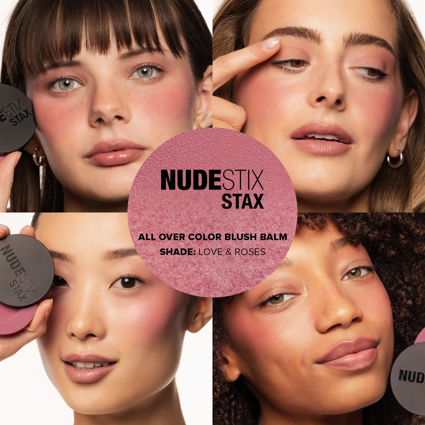 Nudestix STAX All Over Color Blush Balm - Creamy Cheek & Lip Tint (Multiple Shades) | New in Box | Perfect for Everyday Makeup & On-the-Go Touch Ups