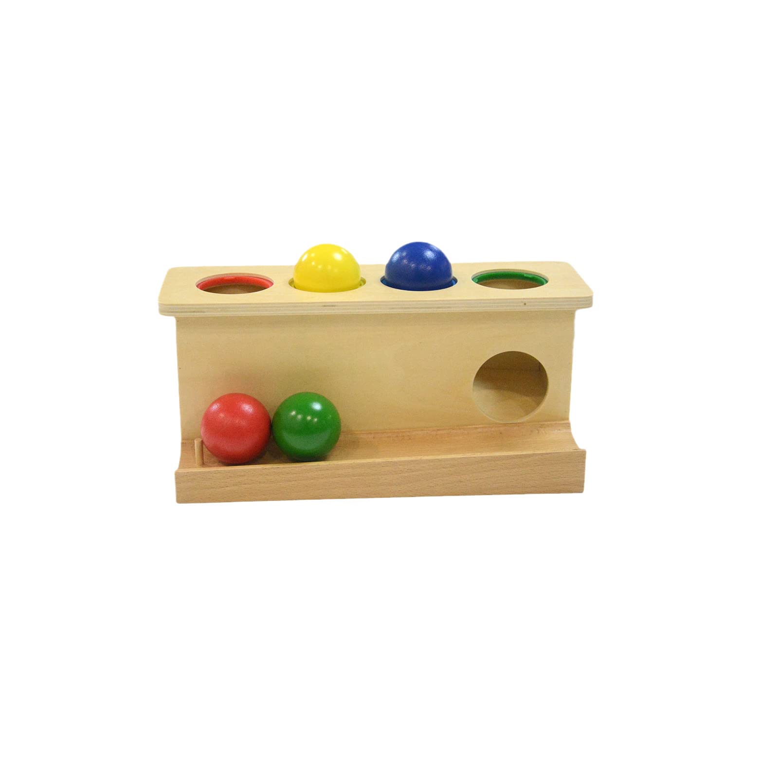 Montessori Wooden Push Ball Toy for Toddlers & Preschoolers - Early Learning Educational Toy for Kids - Perfect for Indoor Play, Baby Development & Preschool Activities