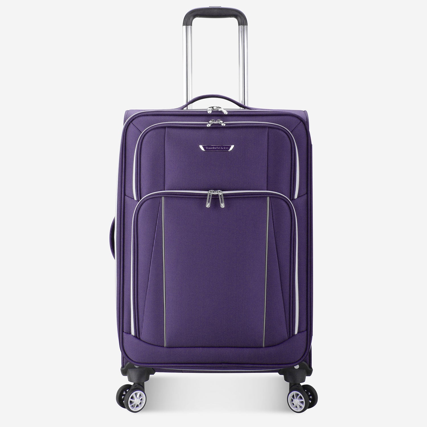 Lares Medium Checked Luggage - Lightweight Durable Suitcase with Spinner Wheels for Travel | Perfect for Business Trips & Family Vacations