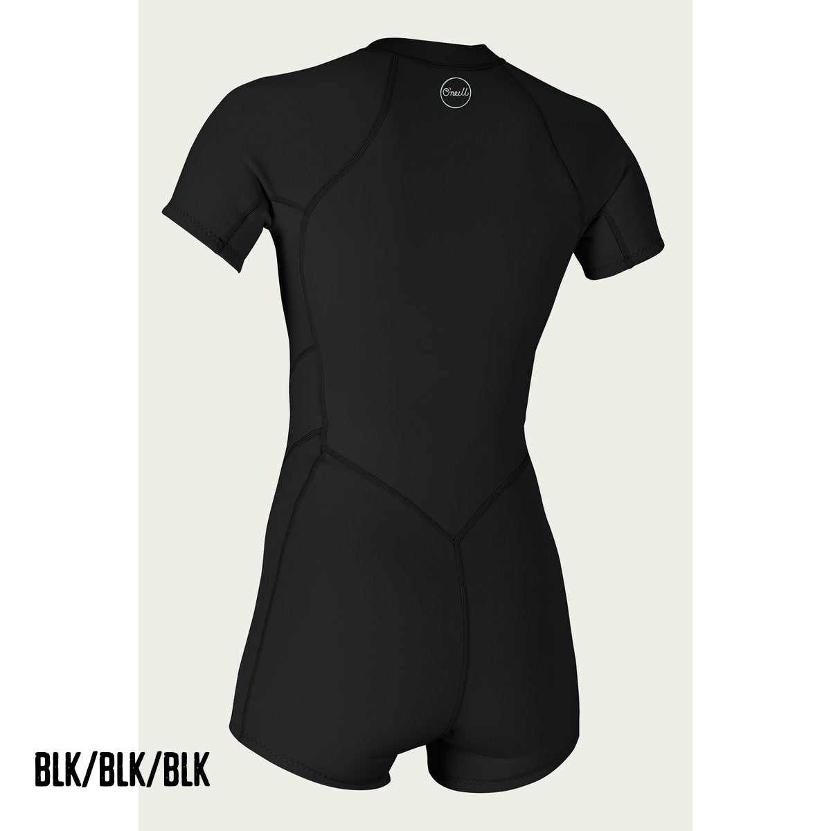 O'Neill Women's Bahia 2mm/1mm Front Zip Springsuit Wetsuit - Black/Black for Surfing, Diving & Water Sports
