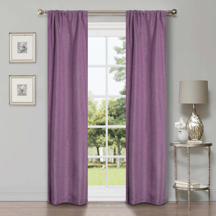 Blackout Curtains for Bedroom - 100% Linen Washable Room Darkening Curtains Set of 2 Panels - Perfect for Home Theater, Nursery & Light Sleepers