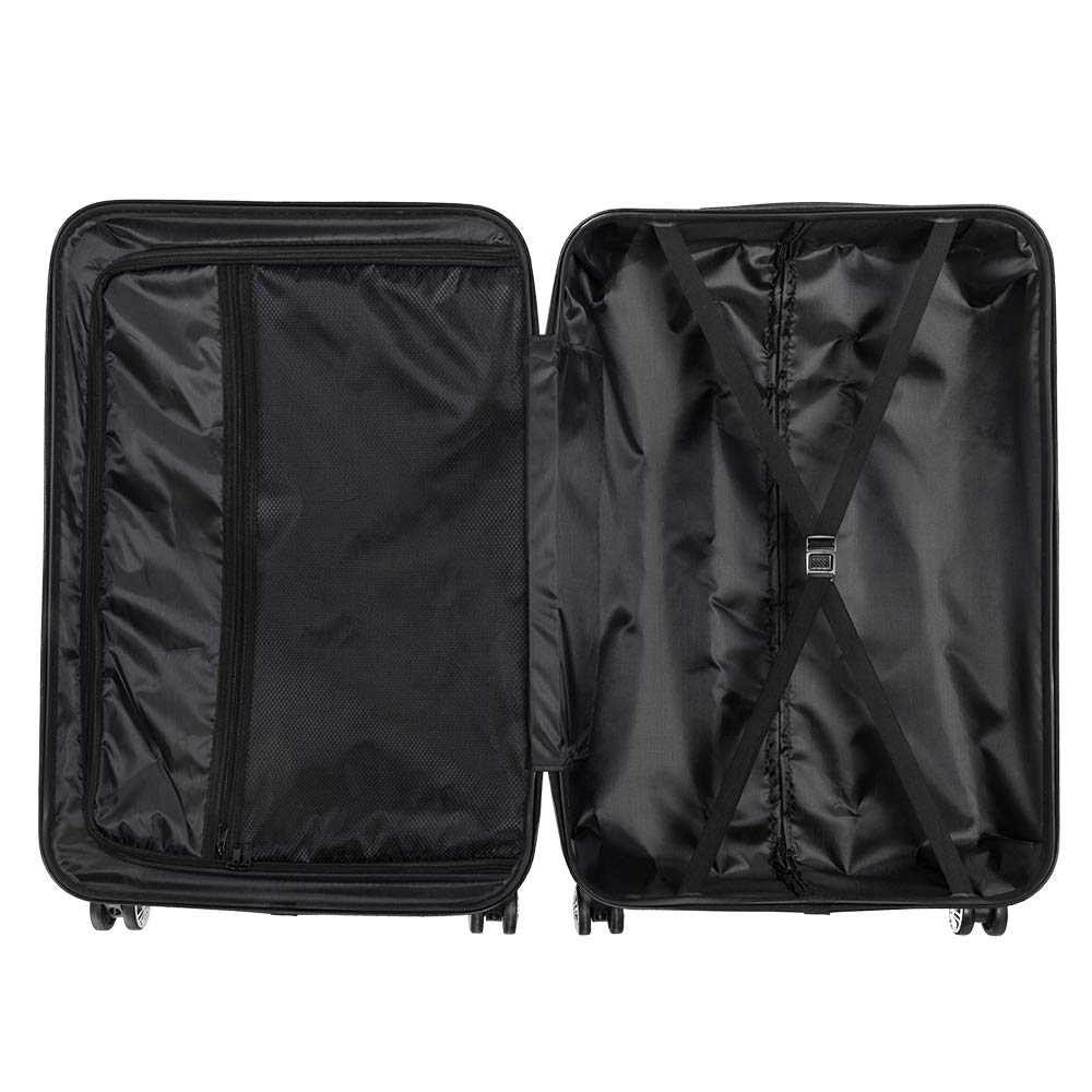 3 Piece Lightweight ABS Luggage Set with 360° Spinner Wheels - 20