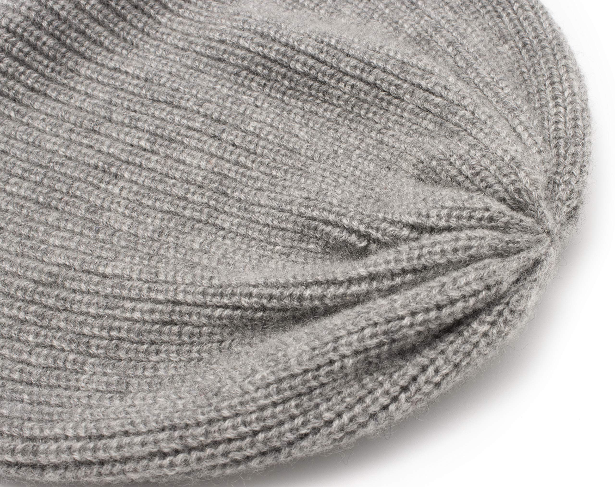 100% Pure Cashmere Slouchy Beanie for Women - Soft Winter Knit Hat - Cozy & Warm Cashmere Beanie for Cold Weather, Outdoor Activities & Fashion Accessory