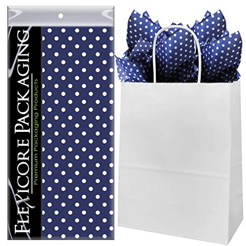 Navy Blue Polka Dots