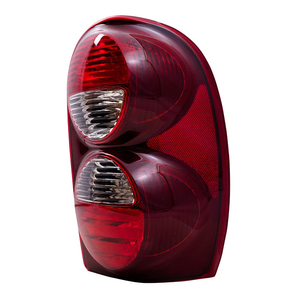 Brock Replacement Tail Light Set - Driver & Passenger Side Compatible with 2005-2007 Jeep Liberty (Part# 55157061AC & 55157060AD) - Perfect for Night Driving Safety & Vehicle Restoration Projects