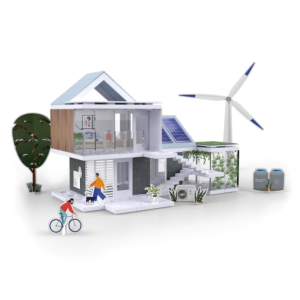 Arckit GO Eco Model House Kit - Sustainable Architectural Building Set for Kids & Adults - Perfect for STEM Learning, Creative Play & Home Decor
