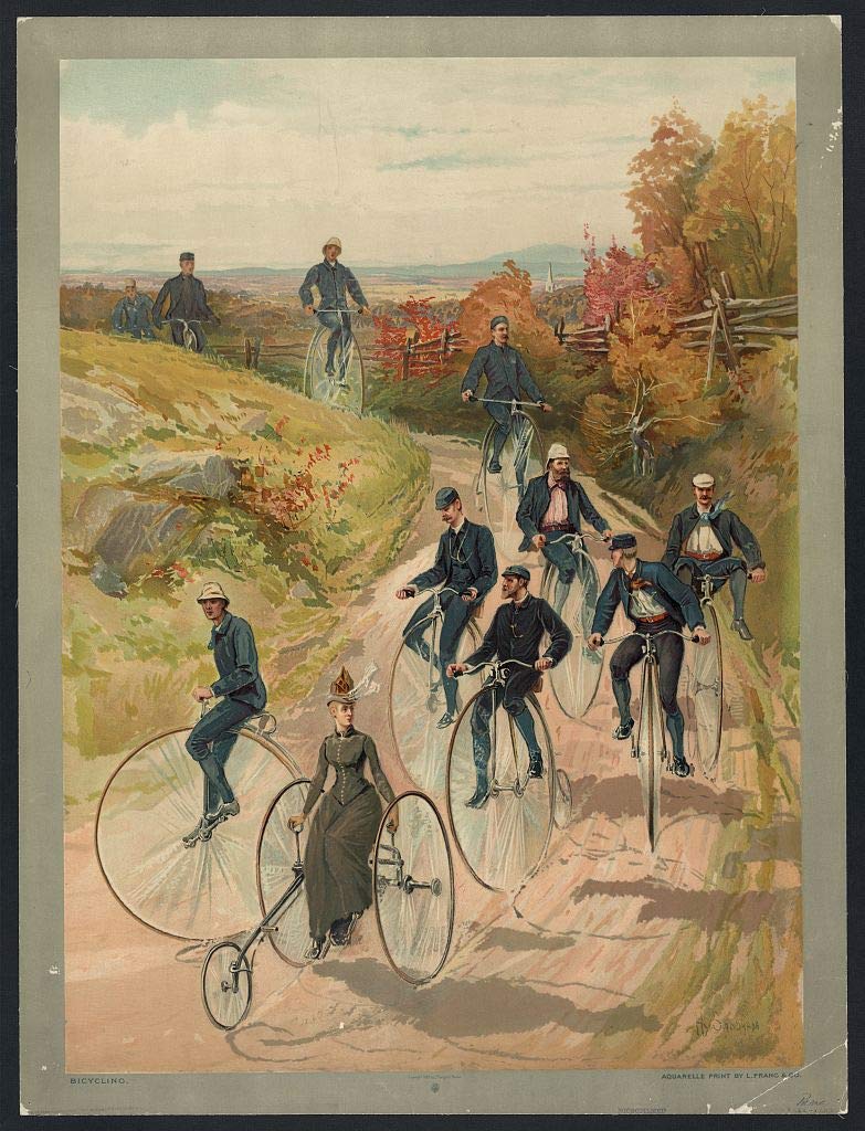 Bicycling Canvas Wall Art - Vintage Cycling Decor (20