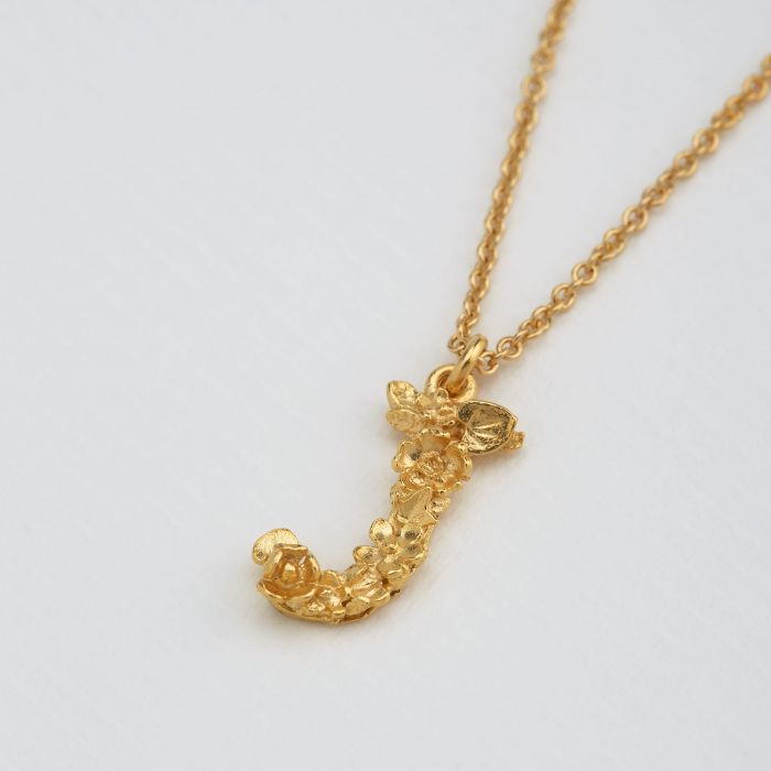 Personalized Floral Initial Necklace - Custom Name Letter Pendant Jewelry for Women - Perfect Gift for Birthday, Anniversary & Mother's Day