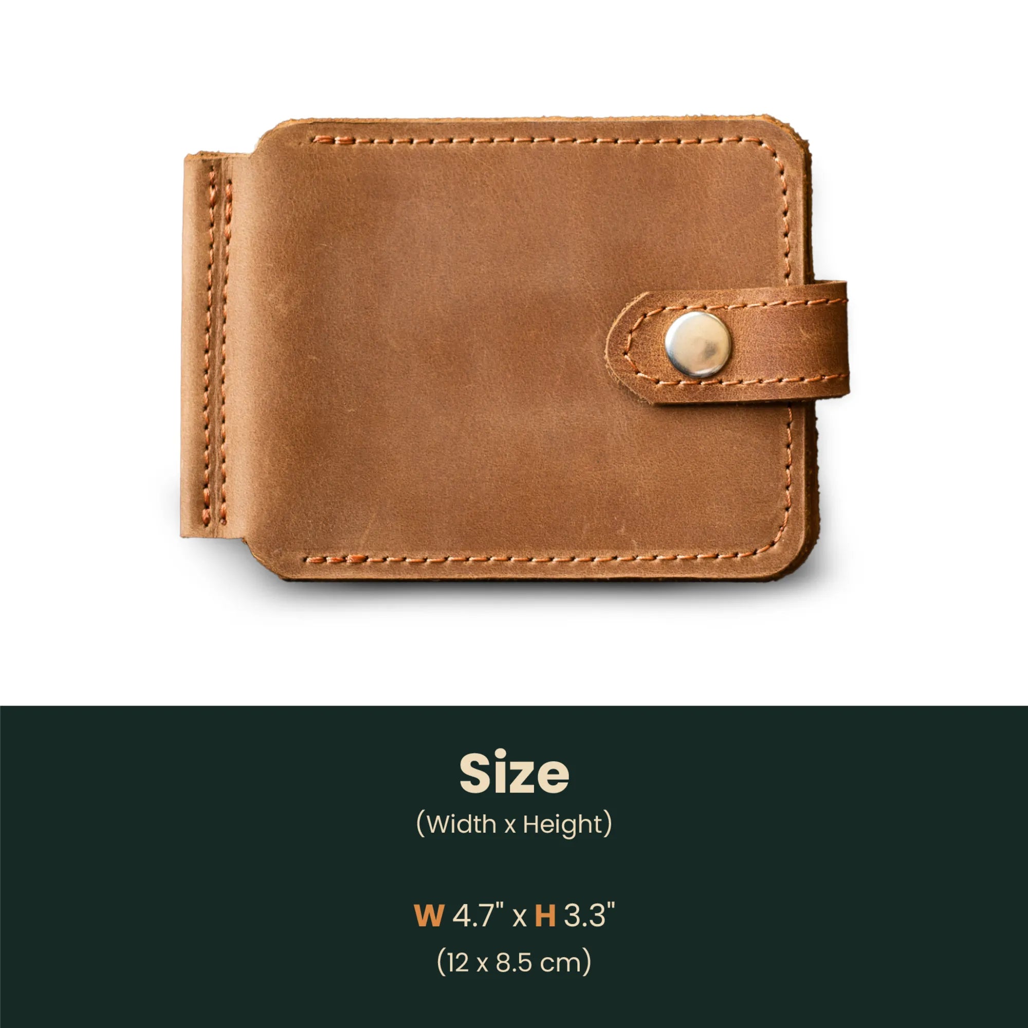 Premium Genuine Leather Wallet with RFID Blocking & Money Clip - Slim Bifold Wallet for Men - Perfect for Everyday Carry, Travel, and Business Use