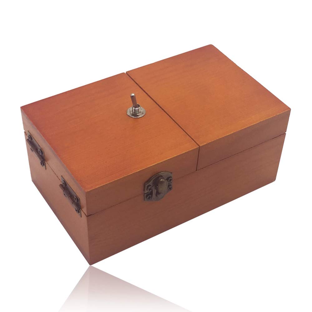 Fun Useless Wooden Box Toy with Surprises - Fully Assembled for Adults & Kids - Perfect for Stress Relief, Gifts, and Office Desk Decor