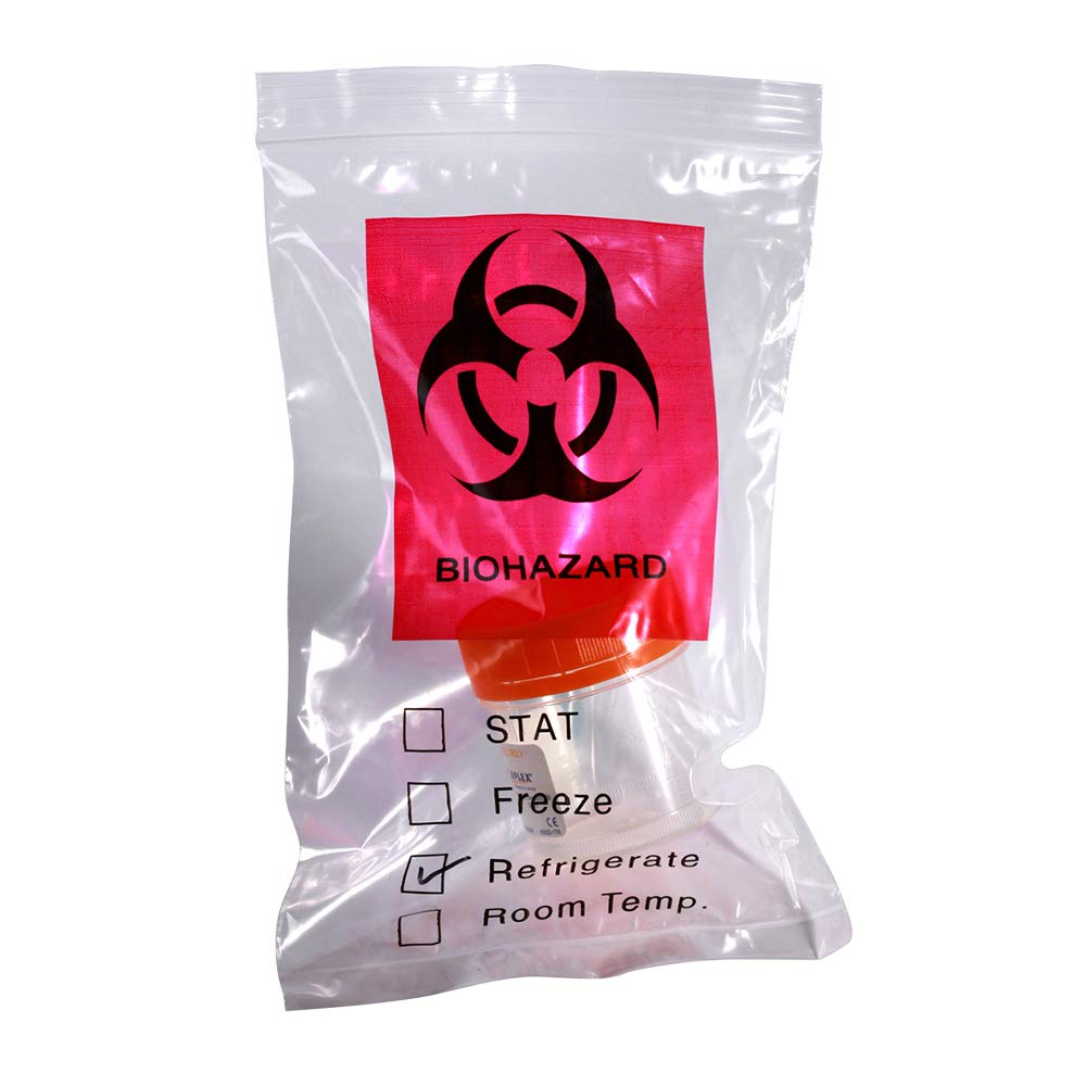 6 x 9 Inch 3-Wall Biohazard Specimen Transport Bags - 1000 Count (Pack of 2) | Leak-Proof Medical Waste Disposal for Labs, Hospitals & Clinics | OSHA Compliant Hazardous Material Shipping