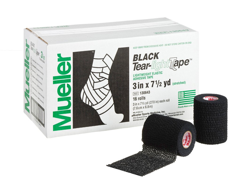 Mueller Venda Tear-Light Tape - Premium Athletic Sports Tape for Injury Support & Recovery - Ideal for Running, Basketball & Workout Protection