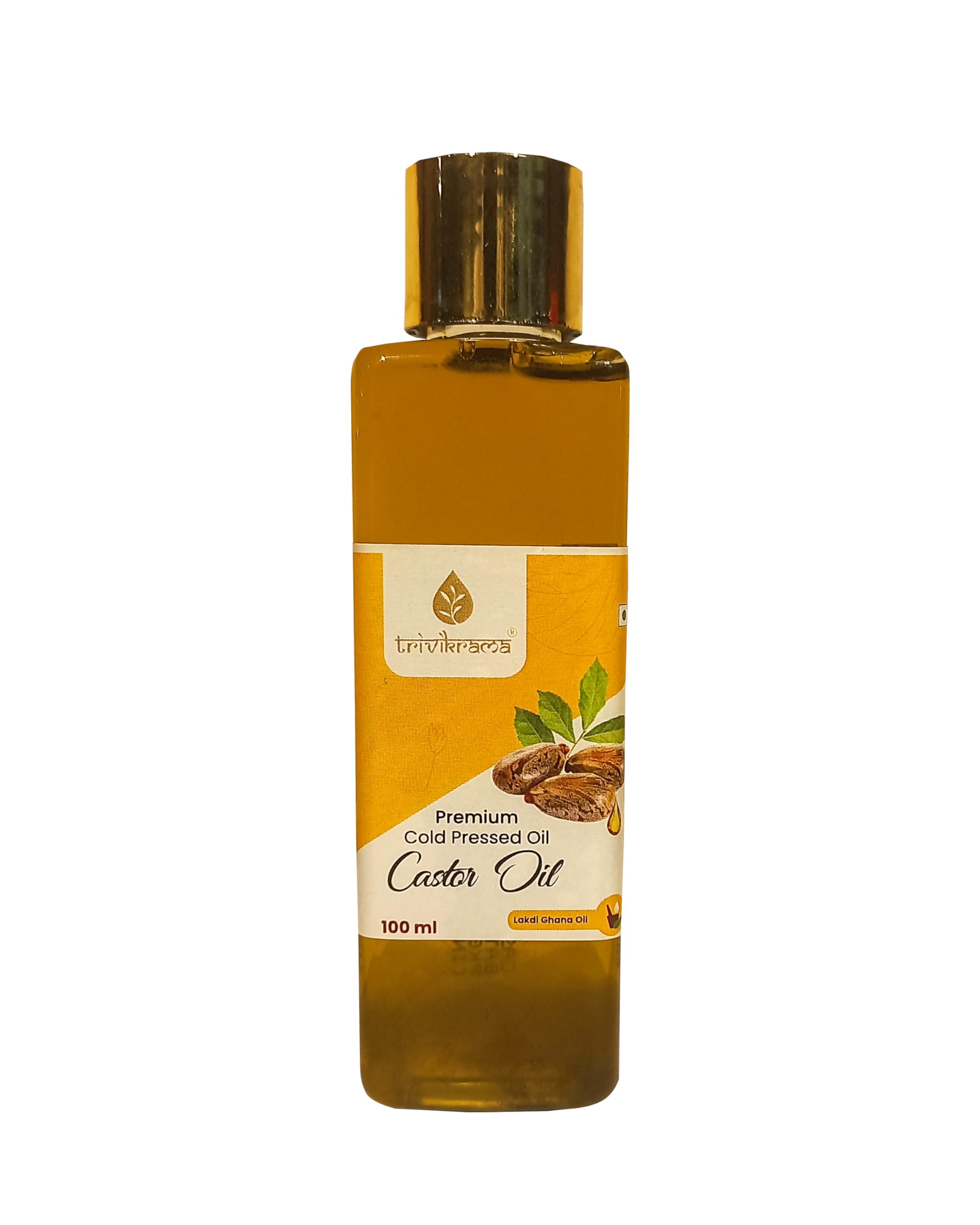 Organic Cold Pressed Virgin Castor Oil for Hair Growth & Skin Care - 100% Pure Jamaican Black Castor Oil for Eyelashes, Eyebrows, Nails & Scalp | Hydrates Skin, Reduces Wrinkles | All Hair Types | Perfect for Night Treatment & Daily Hair Routine (100ml)