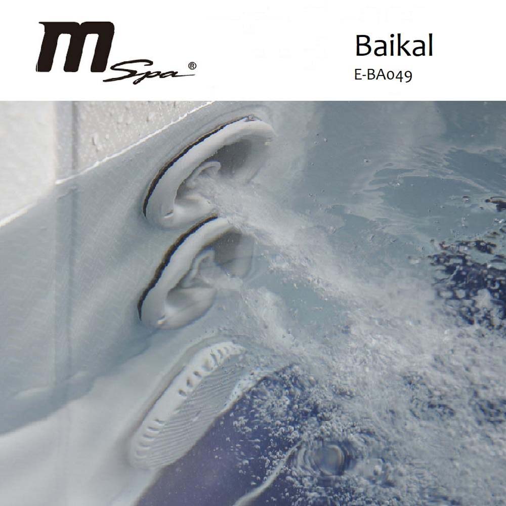 MSpa Baikal 4-Person Inflatable Bubble Hot Tub with 120 Air Jets - Portable Outdoor Spa for Relaxation, Hydrotherapy & Backyard Parties (Model E BA049)