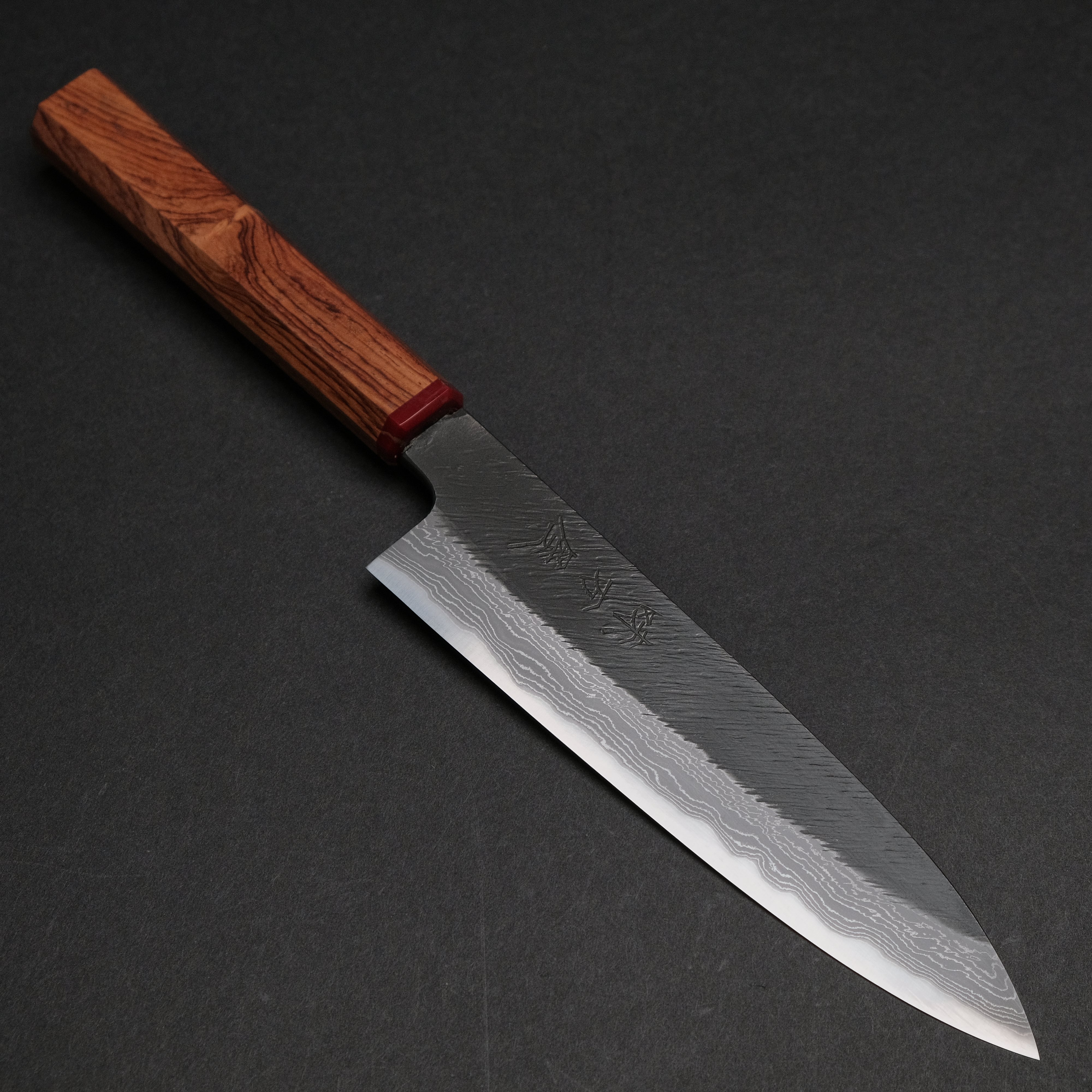 Premium Ajikataya White #2 Matsuba Damascus Petty Knife 150mm with Rosewood & TQP Handle (#28) - Perfect for Sushi, Vegetables & Precision Kitchen Tasks