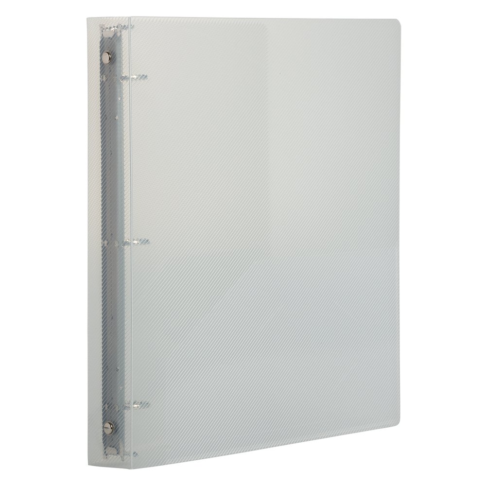 JAM PAPER 1 Inch Clear Plastic 3-Ring Binders - 24 Pack Bulk for School, Office & Home Organization | Durable Presentation Binders for Reports, Projects & Document Storage