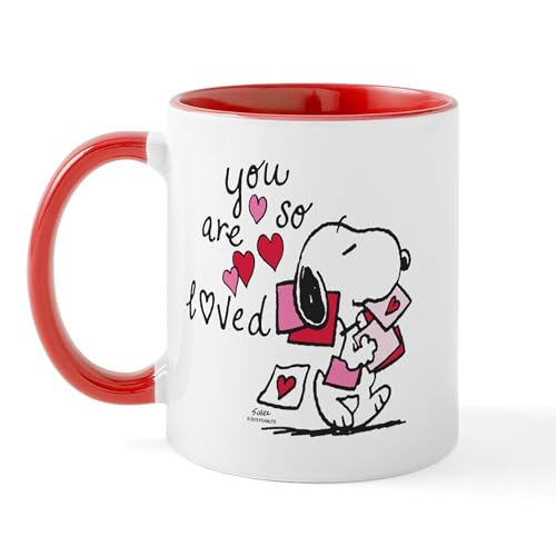 White/Red Inside - Snoopy You Are So Loved Mug