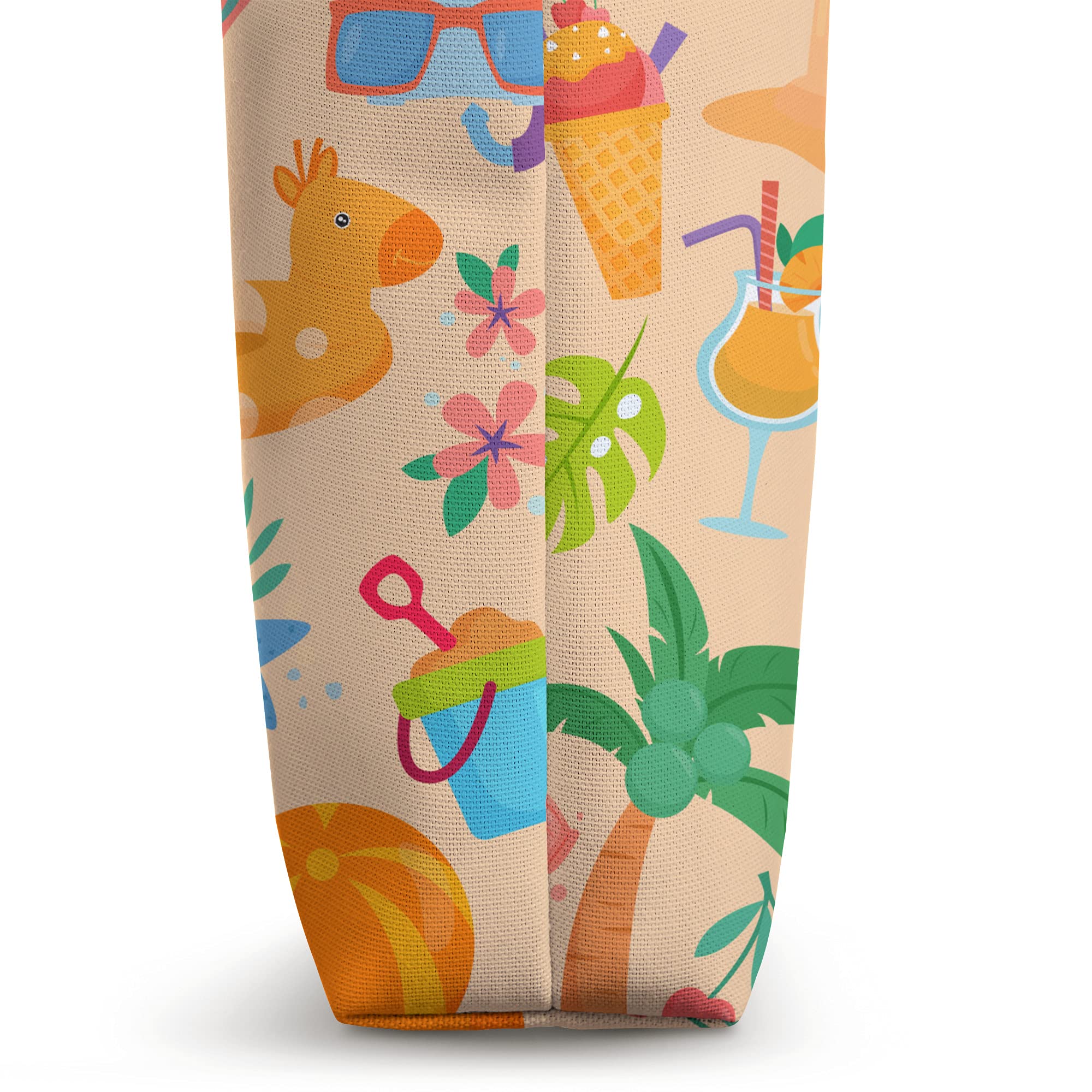 Stylish Summer Beach Tote Bag for Vacation, Travel & Staycation - Perfect for Pool, Picnic & Shopping Trips