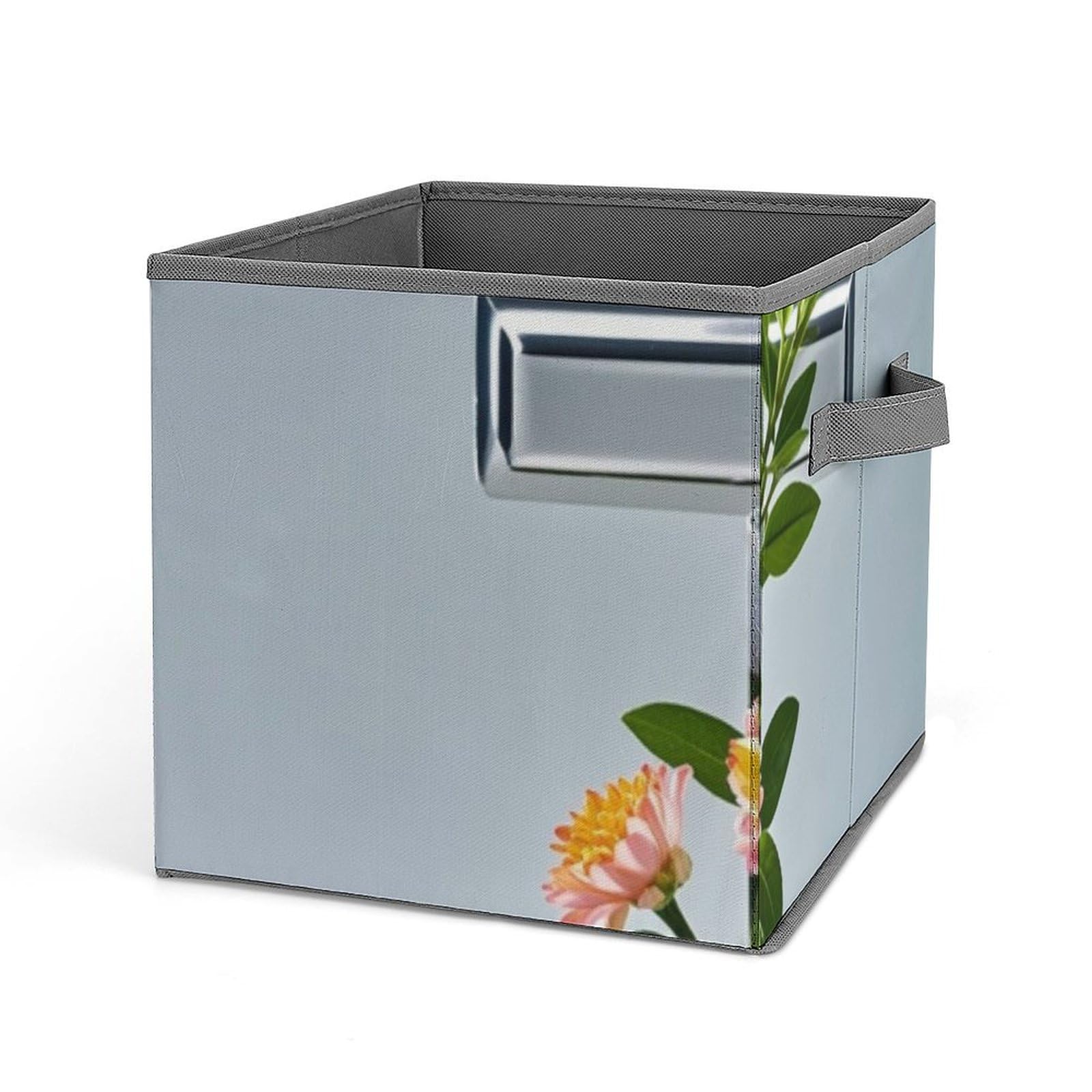 Large Collapsible Storage Cubes with Handles - 10.6x10.6x10.6 Inch Closet Organizer Box, Home & Office Storage Bin - Perfect for Bedroom, Closet, Kids Room Organization