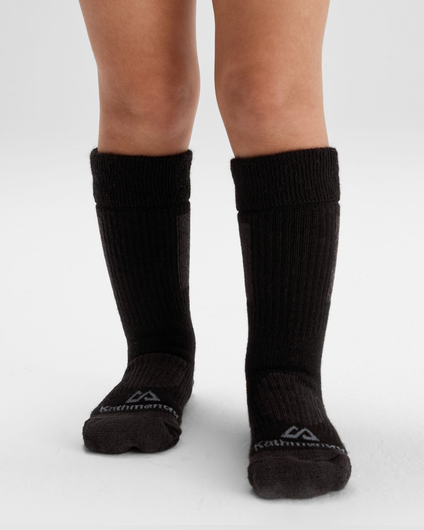 Kids' Thermal Socks 2-Pack - Black & Navy Blue for Winter Warmth | Cozy Cold Weather Socks for Boys & Girls | Perfect for Snow Boots, School & Outdoor Activities