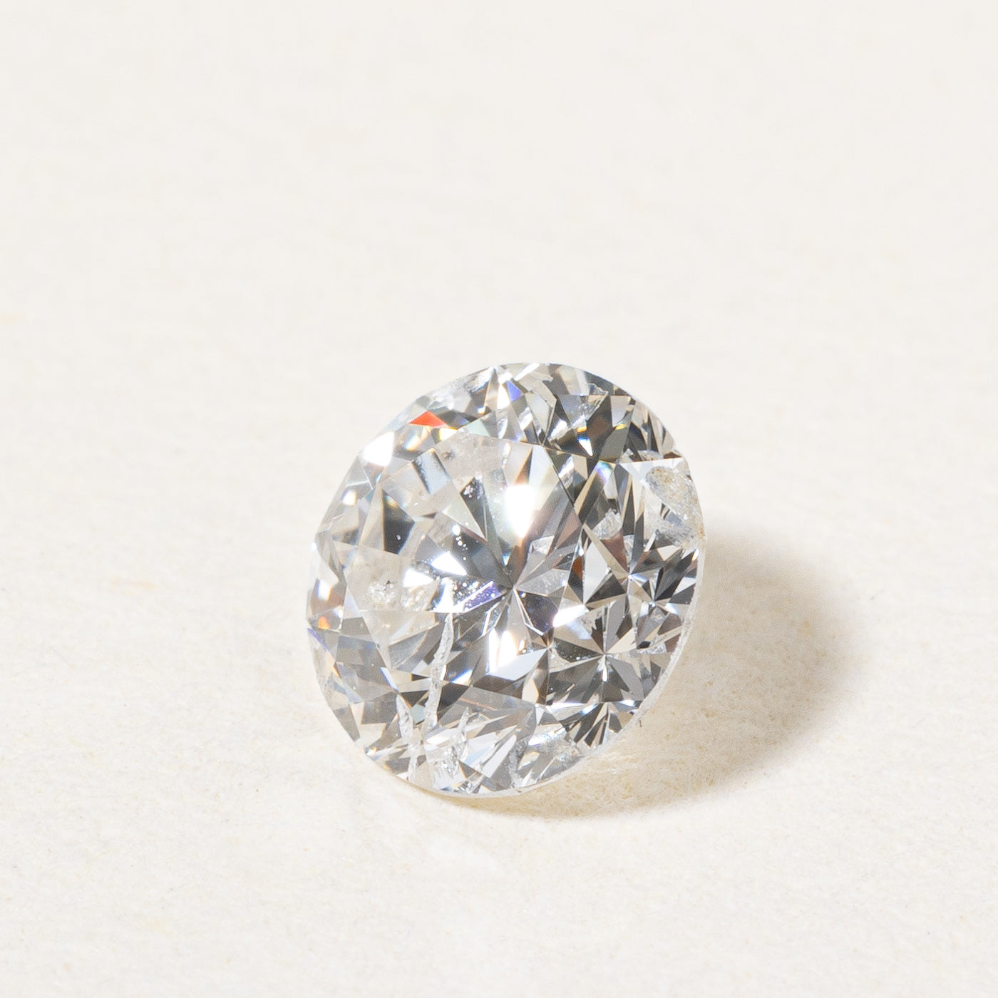 0.50ct Round Brilliant Cut Loose Maple Leaf Diamond - I1 F Color for Engagement Rings & Fine Jewelry Making