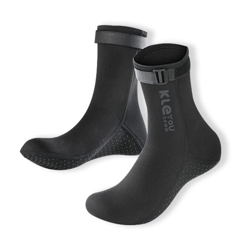3mm Neoprene Diving Socks for Men & Women - Warm Swim Socks for Snorkeling, Surfing, Beach Swimming & Water Sports - Ideal for Cold Water Protection & Comfort