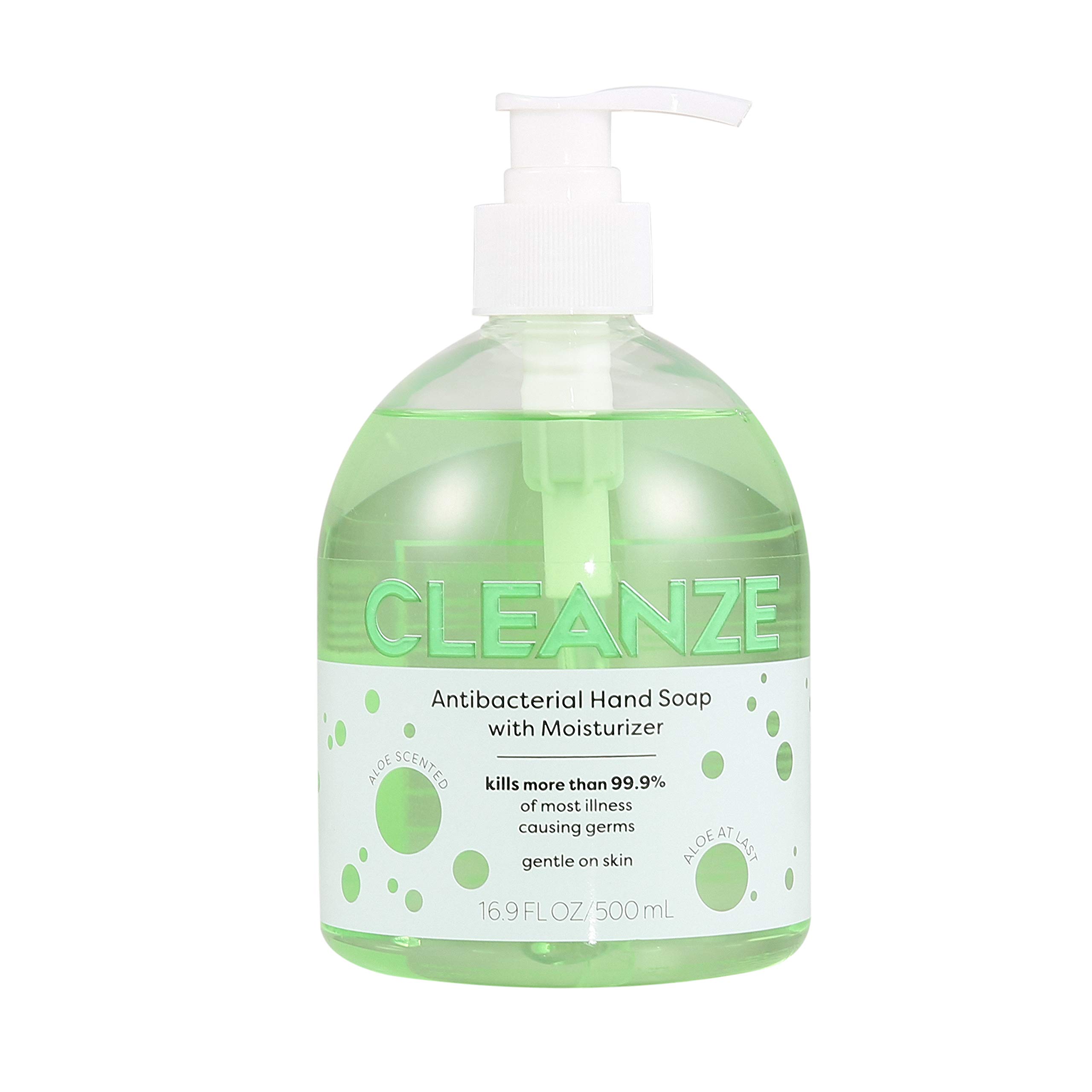 Cleanze Lavender & Aloe Scented Liquid Hand Soap - Gentle Moisturizing Hand Wash for Dry Skin - Kills 99.9% Germs - Perfect for Kitchen, Bathroom & Office Use