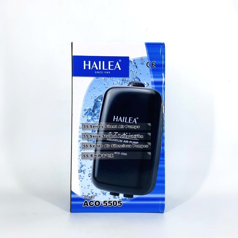 HAILEA Silent Air Pump ACO 5500 Series - Ultra Quiet Aquarium Air Pump with Single/Double Outlet for Fish Tank, Pond & Hydroponics System