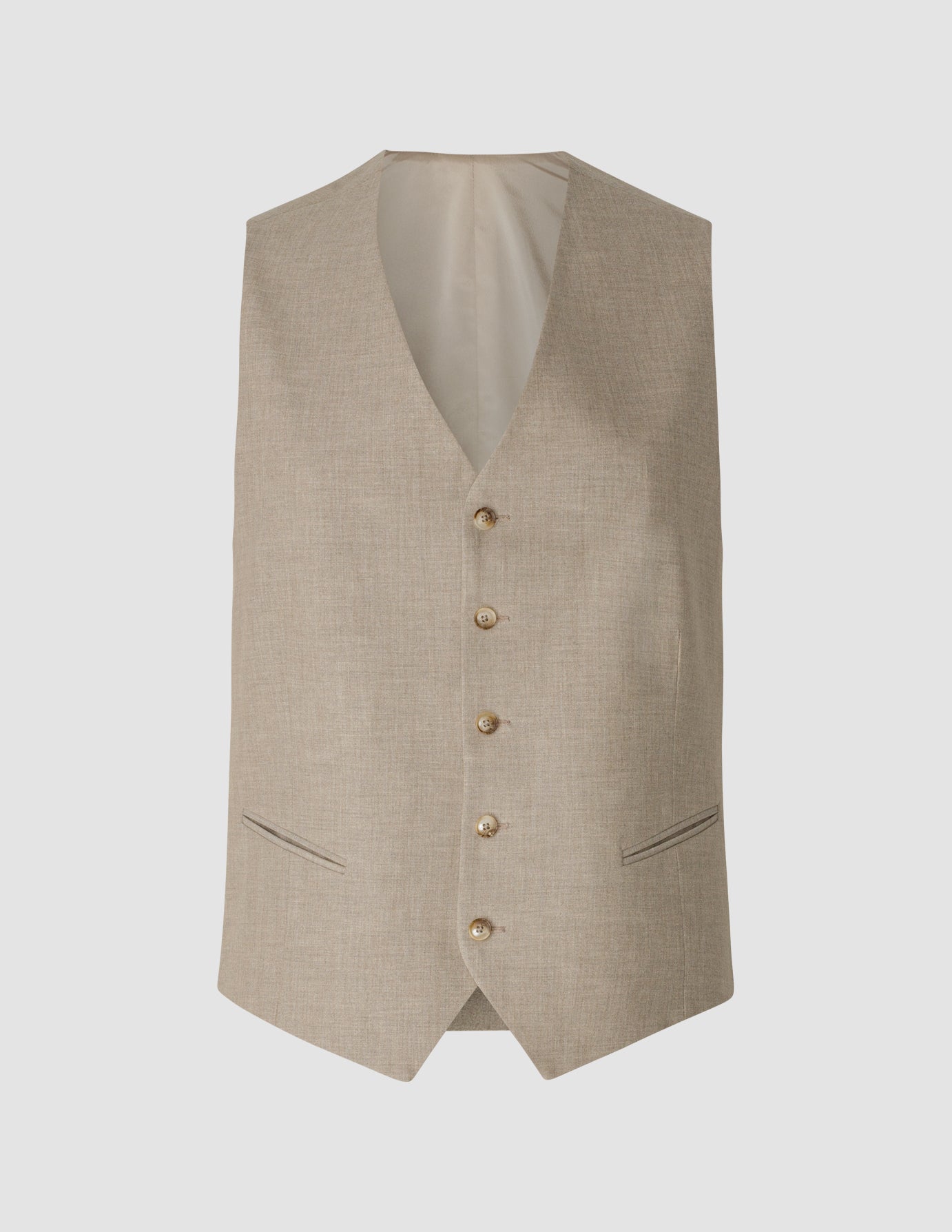 Essential Beige Melange Vest for Women - Lightweight Layering Piece for Fall & Winter Fashion | Casual, Office & Outdoor Wear