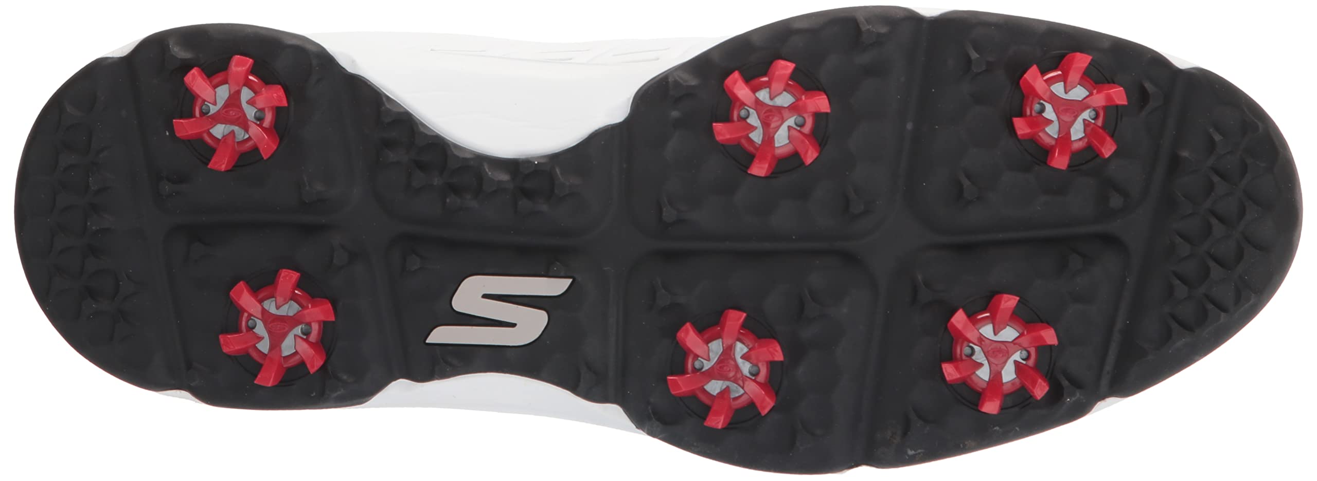 Skechers Go Golf Shoes for Men - Black/Red Size 43 EU - Perfect for Golf & Casual Wear