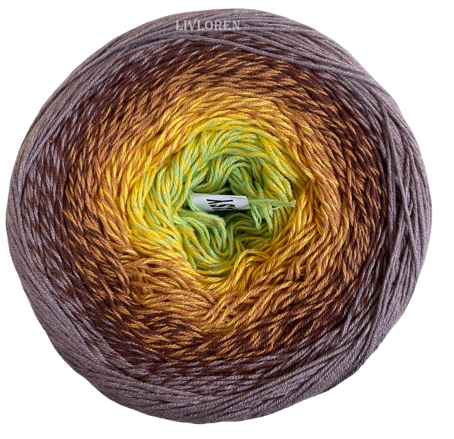 Rainbow Crochet Yarn - 55% Cotton 45% Acrylic Soft Sport Weight Yarn (250g/1094yds) for Knitting & DIY Crafts - Perfect for Spring Summer Shawls, Baby Blankets & Amigurumi Projects