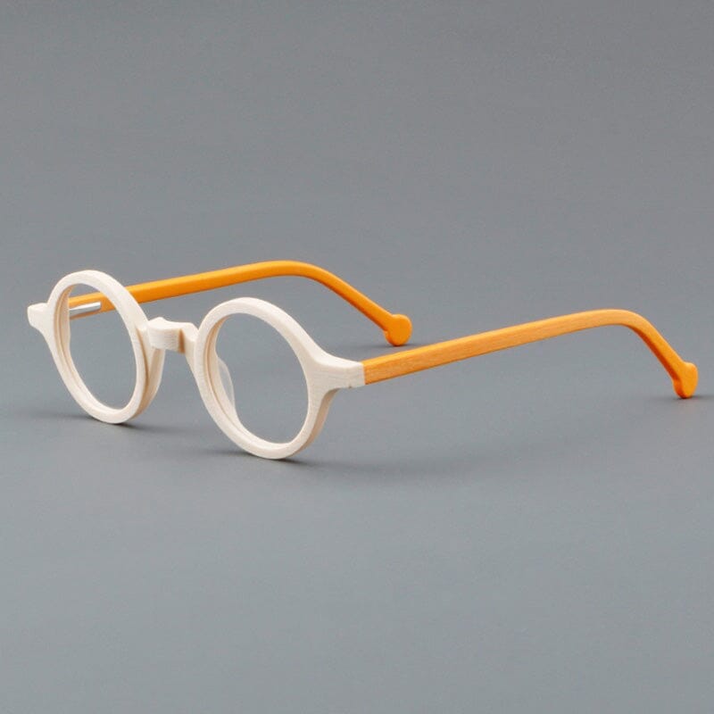 Vintage Round Acetate Eyeglass Frames - Tim Punk Retro Style for Men & Women - Perfect for Reading, Fashion, and Hipster Looks