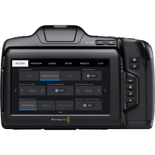 Blackmagic Design Pocket Cinema Camera 6K Pro (Canon EF) - Professional 6K Video Camera for Filmmaking, Vlogging & Content Creation - Perfect for YouTube, Indie Films & Studio Productions