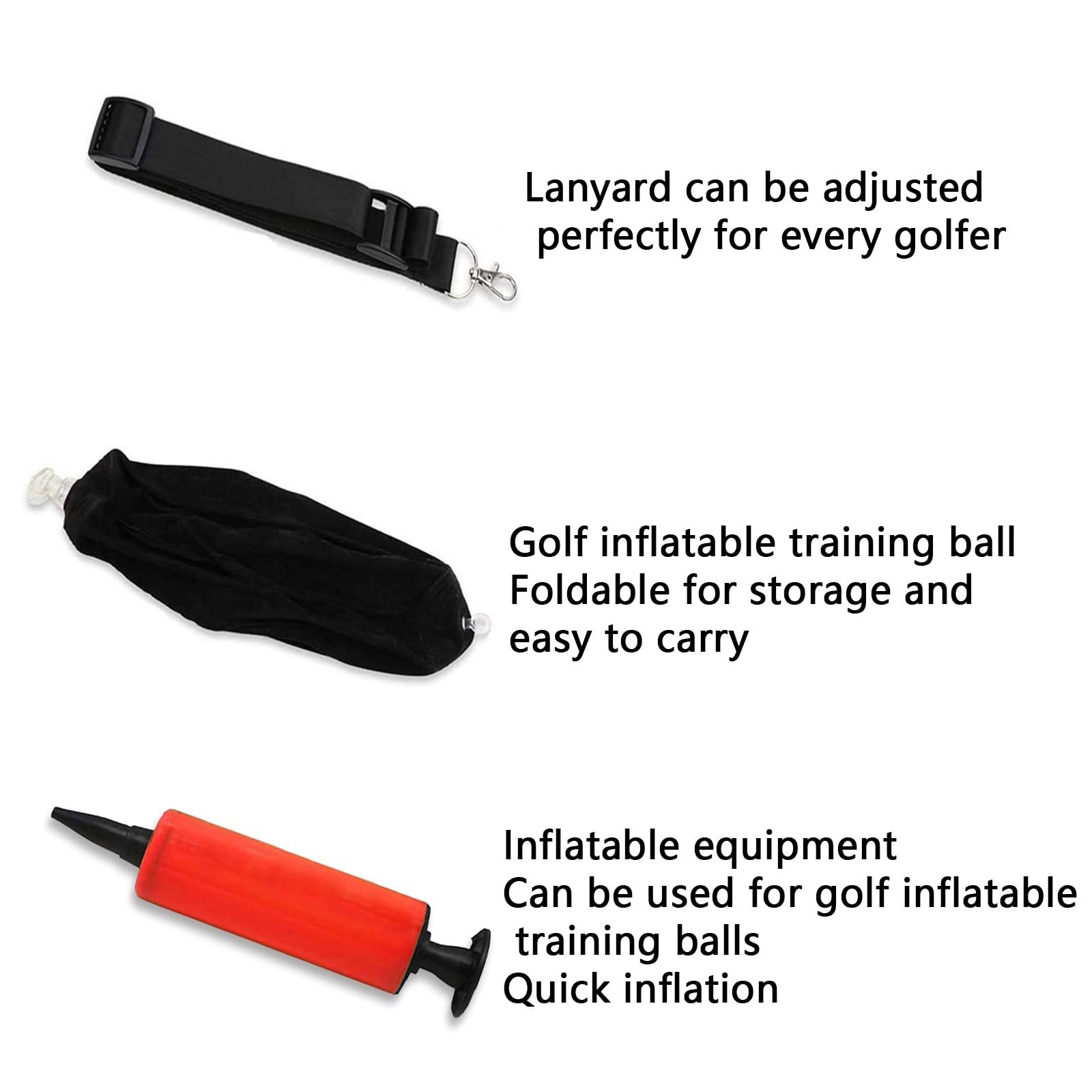 Reindeer Golf Training Aid - Professional PVC Golf Swing Trainer & Smart Ball for Beginners | Reusable Outdoor Sports Equipment | Improve Swing Accuracy & Control for Driving Range & Backyard Practice