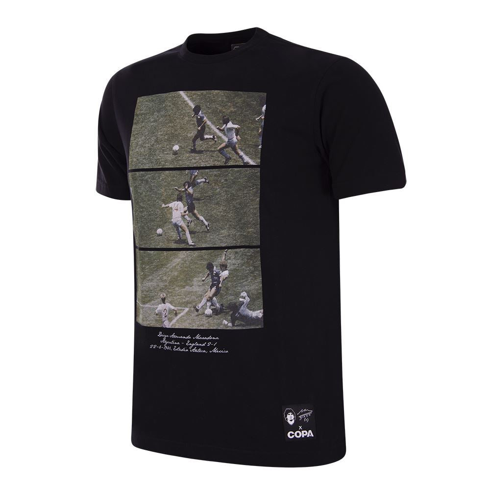 COPA Football Maradona X COPA 1986 Solo Goal T-Shirt - Vintage Soccer Jersey for Fans & Collectors - Perfect for Match Days, Gifts & Retro Sports Fashion