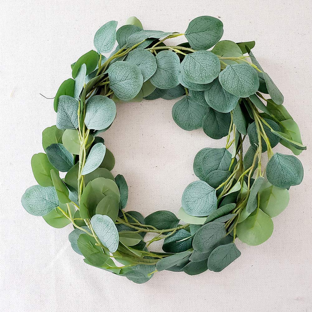 Lucare 200cm Artificial Vine with Eucalyptus Leaves - Fake Greenery Garland for Wedding, Party, Wall Decor - Perfect for Home, Stage, and Event Decoration