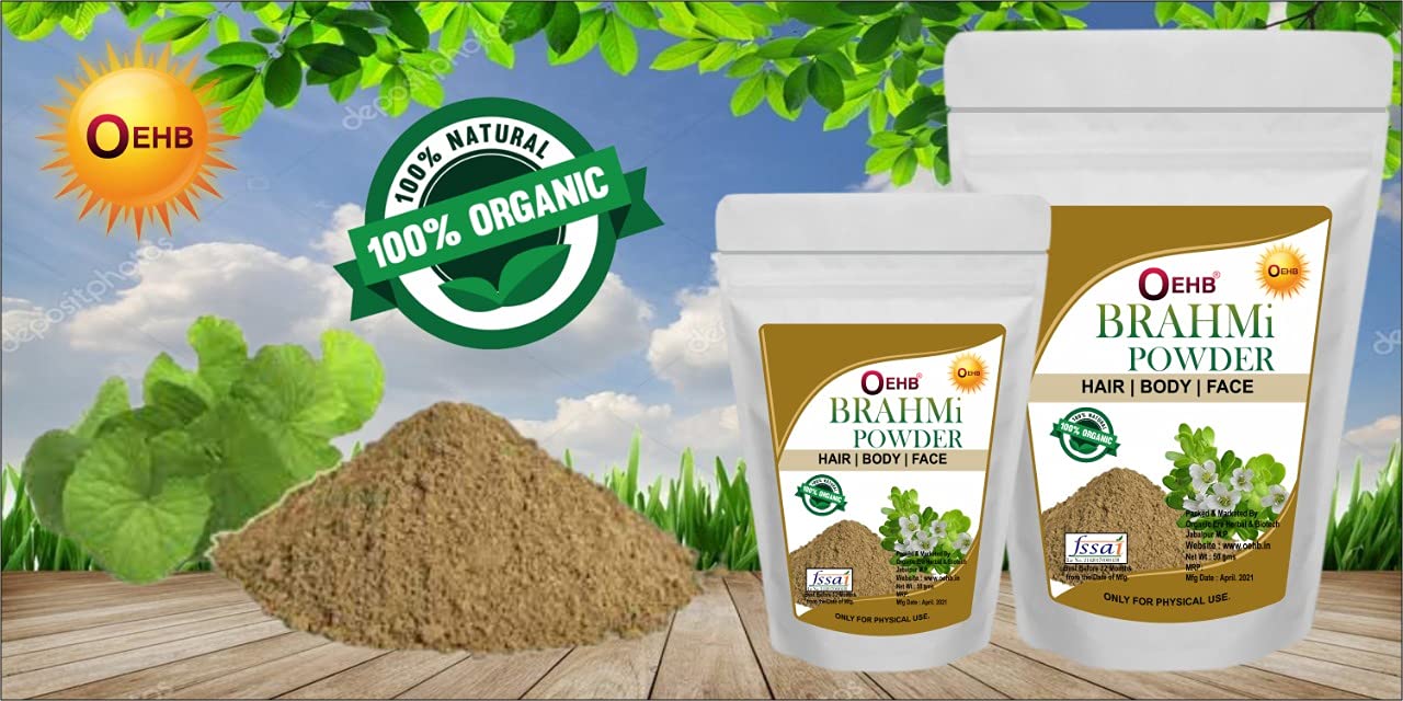 OEHB Amla Powder, Reetha Powder & Brahmi Powder - 50g Each | Natural Ayurvedic Herbs for Hair Growth, Skin Care & Wellness | Perfect for DIY Hair Masks, Face Packs & Herbal Remedies