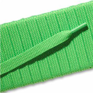 Custom Length Neon Green Athletic Shoelaces with Tips - 1 Pair Pack for Running, Walking & Casual Sneakers | Durable & Fashionable Flat Laces