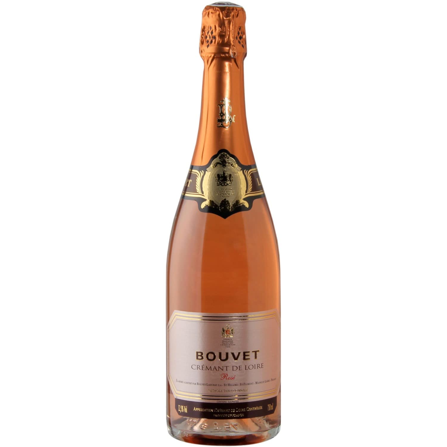 Bouvet Crémant de Loire Brut Rosé Sparkling Wine - Traditional Method Vegan French Champagne - FineWert Package (6 x 0.75L) - Perfect for Weddings, Anniversaries & Celebrations