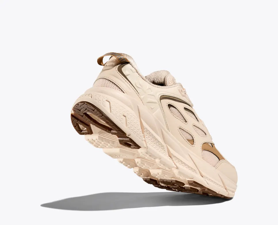 HOKA Unisex Clifton 8 Running Shoes - Lightweight Cushioned for Men & Women - Vanilla/Wheat - Perfect for Jogging, Gym Workouts & Daily Wear